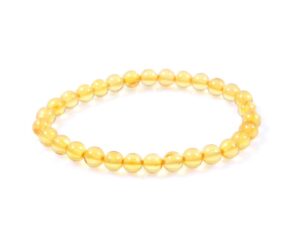 Искрящoжълтa гривна кехлибар