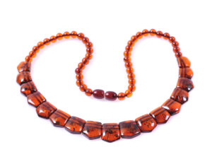 Колие Клеопатра искрящ кехлибар