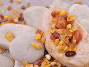 Кехлибарени мъниста насипни