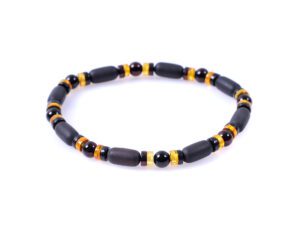 кехлибарена гривна от цилиндърчета