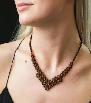 Изключително кехлибарено колие