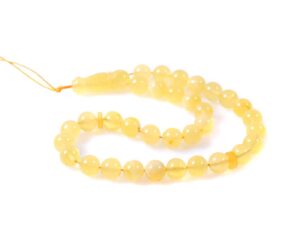 Мини кехлибарена броеница уникат